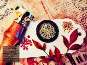 Mektup Damga Mühürü Gingko Leaves + 30 Mühür Mumu + Eritme Kaşığı thumbnail 10