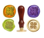 Mektup Damga Mühürü Şeftali Çiçeği + 30 Mühür Mumu + Kaşık thumbnail 11