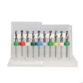 Mikro Karbür PCB Matkap Ucu Metal CNC Sondaj 10lu Set 3.1-4.0mm thumbnail 1