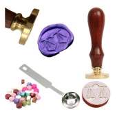 Mektup Damga Mühürü Terazi Burcu + 30 Mühür Mumu + Eritme Kaşığı thumbnail 1