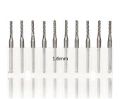 Tungsten Karbür PCB Kesme CNC Freze Ahşap İşleme 1.6mm 10 Adet - 1