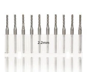 Tungsten Karbür PCB Kesme CNC Freze Ahşap İşleme 2.2mm 10 Adet - 1