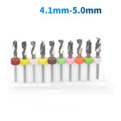 Mikro Karbür PCB Matkap Ucu Metal CNC Sondaj 10lu Set 4.1-5.0mm - 1