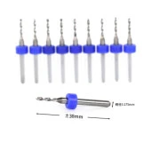 Mikro Karbür PCB Matkap Ucu Metal CNC Sondaj 10lu Set 1.35mm thumbnail 7