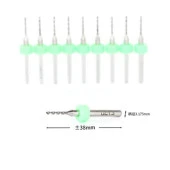 Mikro Karbür PCB Matkap Ucu Metal CNC Sondaj 10lu Set 2.05mm thumbnail 2