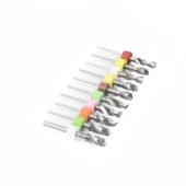Mikro Karbür PCB Matkap Ucu Metal CNC Sondaj 10lu Set 4.1-5.0mm - 5