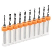 Mikro Karbür PCB Matkap Ucu Metal CNC Sondaj 10lu Set 2.45mm thumbnail 3