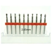 Mikro Karbür PCB Matkap Ucu Metal CNC Sondaj 10lu Set 2.65mm thumbnail 1