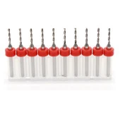 Mikro Karbür PCB Matkap Ucu Metal CNC Sondaj 10lu Set 2.65mm thumbnail 2