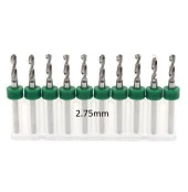 Mikro Karbür PCB Matkap Ucu Metal CNC Sondaj 10lu Set 2.75mm thumbnail 1