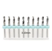 Mikro Karbür PCB Matkap Ucu Metal CNC Sondaj 10lu Set 3.10mm - 1