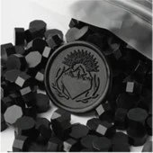 Mühür Mumu 50 Davetiye İçin 150 Boncuk Model: 72 Siyah thumbnail 1