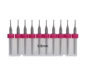 Tungsten Karbür PCB Kesme CNC Freze Ahşap İşleme 0.8mm 10 Adet - 1