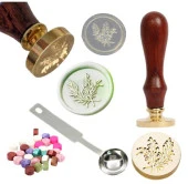 Mektup Damga Mühürü Botanik + 30 Mühür Mumu + Eritme Kaşığı thumbnail 1