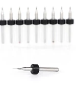 PCB Mikro Karbür CNC Matkap Ucu 10lu Set 0,25mm Tungsten 18 Shank thumbnail 2