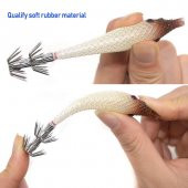 PROFISHER Kalamar Sahtesi 9cm 7gr Simli Fosforlu Yumuşak Silikon - 8