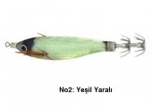 PROFISHER Kalamar Sahtesi 10cm 9,6gr Elbiseli Fosforlu Sert Yem - 3
