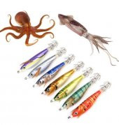 PROFISHER Kalamar Sahtesi 10cm 10gr Fosforlu Elbiseli Sert Yem thumbnail 1