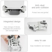 DJI Mavic Mini Silikon Pervane Tutucu Kelepçe & Lens Koruma Kapak thumbnail 8