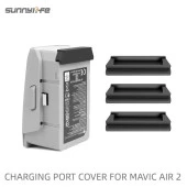 DJI Mavic Air 2 Pil Şarj Portu Koruyucu Silikon Tapa 3 lü Set - 12