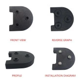 M365 M187 Scooter için Çamurluk ve Ayak Desteği Yükseltme Destek thumbnail 4