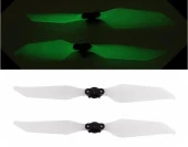 DJI Mavic Pro/Platinum Fosforlu Gece Uçuş Düşük Gürültü Pervane Set 1xCW 1xCCW thumbnail 1