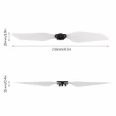 DJI Mavic Pro/Platinum Fosforlu Gece Uçuş Düşük Gürültü Pervane Set 1xCW 1xCCW thumbnail 2