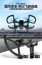 DJI Spark Amurtisörlü Yüksek İniş Ayağı ve Pervane Koruyucu Set thumbnail 6