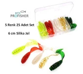 PROFISHER Silika Jel Sahte Yumuşak Yem 6 cm 1,8 gr Plastik Kutuda - 1