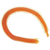 PROFISHER 10 Adet Set 13,5cm Turuncu Silikon Solucan Sahte Yem thumbnail 2