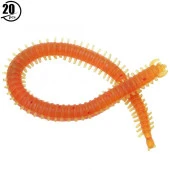 PROFISHER 10 Adet Set 13,5cm Turuncu Silikon Solucan Sahte Yem thumbnail 6