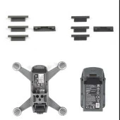 DJI Spark Silikon Toz geçirmez Kapak Set 1 Dron + 3 Pil için Set thumbnail 2