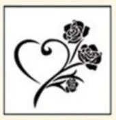 Retro Mektup Mühürü Damga 1 Kalp 3 Gül + 30 Adet Mühür Mumu + Eritme Kaşığı thumbnail 2