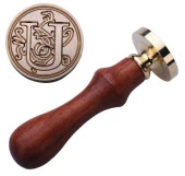 Retro Mektup Mühürü Damga U Harfi + 30 Adet Mühür Mumu + Eritme Kaşığı thumbnail 2