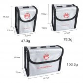 DJI Mavic Air 2 Lipo Pil Yanmaz Güvenlik Çantası 1 Pil Kapasitesi thumbnail 8