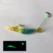 PROFISHER Silikon Yapay Fosforlu Karides Sahte Yem (D) Turkuaz thumbnail 1