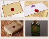 Retro Mektup Mühürü Damga K Harfi + 30 Adet Mühür Mumu + Eritme Kaşığı thumbnail 6