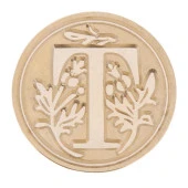 Retro Mektup Mühürü Damga T Harfi + 30 Adet Mühür Mumu + Eritme Kaşığı thumbnail 2