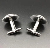 Kol Düğmesi Cam Yüzey Radar Ekranı Lüks Hediye Parti Düğün Gömlek Takım - 2