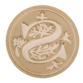 Retro Mektup Mühürü Damga S Harfi + 30 Adet Mühür Mumu + Eritme Kaşığı thumbnail 2