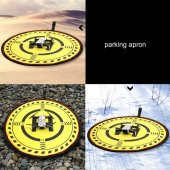 DJI Mavic 2 Pro Evrensel Katlanabilir 70 cm Neon Şerit Işıklı Gece İniş Pedi thumbnail 4