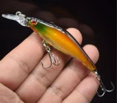 PROFISHER Lazer Yeşil/Sarı Sert Yapay Balık Yem 8 cm 6,5 gr thumbnail 1