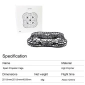 DJI Spark Pervane Kafesi Tam Gövde Koruma 45g Kaza Kırım Önleme thumbnail 5