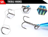 YEM 13cm 13,9gr ÇİFT KARBON ÇELİK KANCALI thumbnail 7