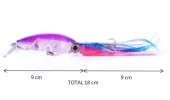 Profisher Kalamar N Sert Yem Silikon Kuyruklar 17,3 gr 18 cm - 2
