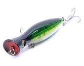 PROFISHER Ton Akya Sert Popper Sahte Yem 43 gr 13 cm Yeşil Sarı - 1
