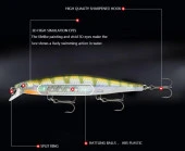 PROFISHER 3 Kanca Sahte Yem Yavaş Çökme 13 gr 11 cm Olive thumbnail 4