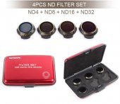 DJI Mavic Pro Platinum Kamera İçin Kızaklı Optik Lens 4 lü Filtre Set ND4 / ND8 / ND16 / ND32 - 2