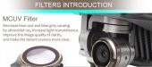 DJI Mavic Pro Platinum Kamera İçin Kızaklı Optik Lens 4 lü Filtre Set ND4 / ND8 / ND16 / ND32 - 6