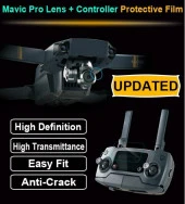 DJI Mavic Pro Platinum HD 3x Kamera Lens Koruyucu Film 2x Kumanda Ekran Organik Cam Filmi - 4